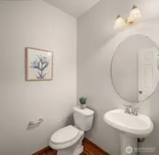 Main floor powder room.