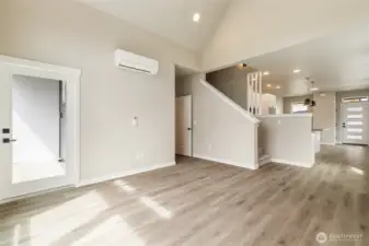 Living room with door to left leading to patio. Pic for reference of like unit. 555 Northview is under construction.