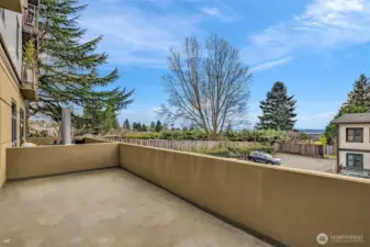 Corner + end unit, 12' ceilings and your own private 350 sqft patio terrace, West Facing (w/water views?!)