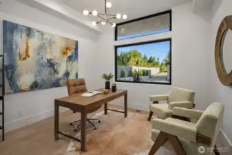 Main floor office (virtually staged)