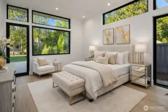 Main floor guest suite (virtually staged)