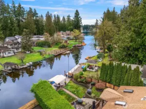 Private sunny canal location