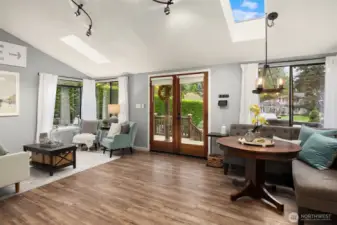 Living and dining space