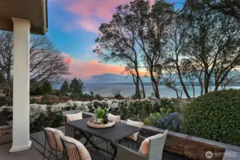 A unique piece of real estate with gorgeous views of the sound and mountains