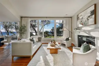 The living room is just the beginning of where you can take in the views