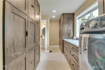 Large Laundry Room with Plenty of Cabinets