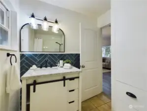 Updated Bathroom with heated floors