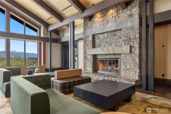 Grab a coffee, sit by the fire and plan your day at Suncadia.