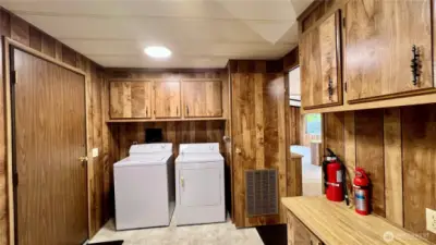 Lots of Cabinet Space In Utility Room