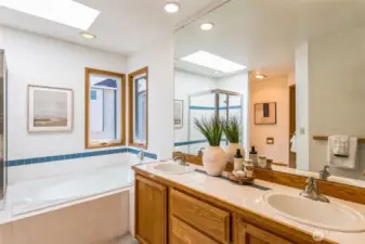 Primary Bathroom with soaking tub