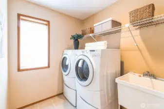 Dedicated Laundry Room on the lower level