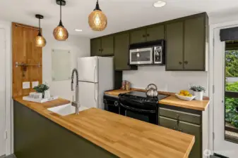 Lowest level Kitchenette; this space has been used as a rental unit in the past.