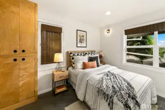 Lower level bedroom. This has been used as a rental unit in the past.