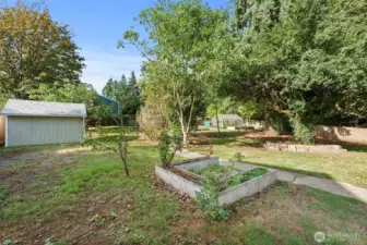 Raised beds throughout the property!
