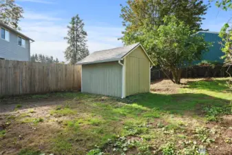 Large 10x11 shed.