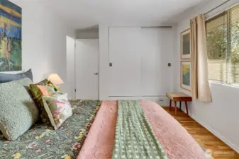 Ample closet space.