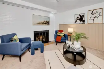 Cozy up to the fire.