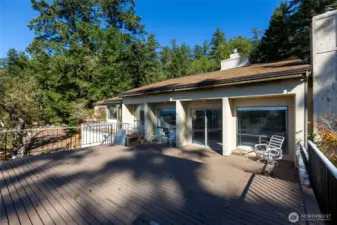 Deck off kitchen and living area