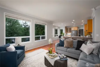 Entertaining is a breeze with the fantastic flow within the dining, kitchen and family room space.