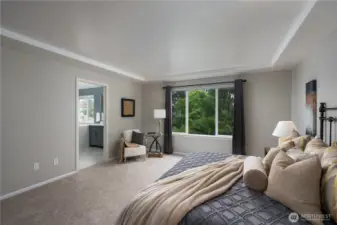 Easy access to your large full, remodeled primary bathroom.