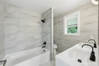 Newly updated primary bath.