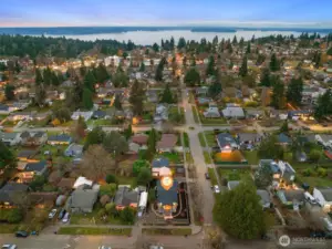 Sought after corner lot allows for some privacy and wider open spaces