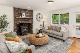 Wood Burning Fireplace