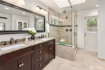 Updated Primary Bath with Walk-In Shower