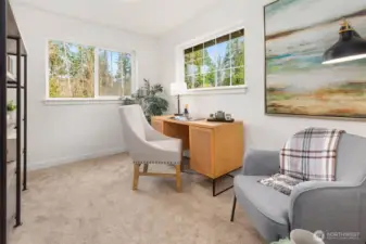 Bedroom 4. Closet taken out for previous built-in desk