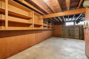 Storage on lower level