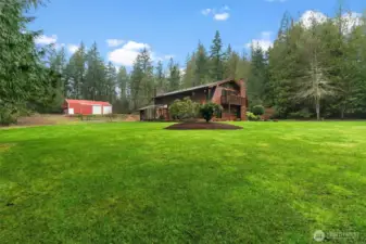 Designed for low maintenance, this expansive yard has been cleared of trees, re-landscaped with grass and fresh sod for a beautiful backdrop setting to your gorgeous property.