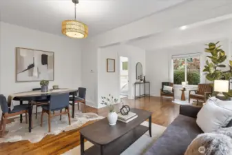 Plenty of space for dining.