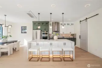 Open concept kitchen