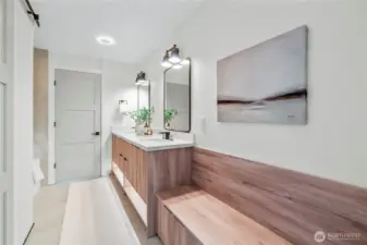 Jack and Jill connected bath to two bedrooms