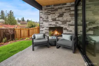 Professionally landscaped and fully fenced rear yard