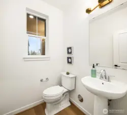 Main floor powder room