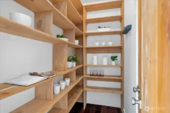 Spacious pantry