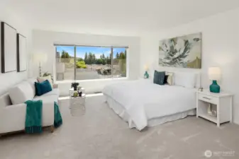 Large Primary Suite with Territorial View Looking South