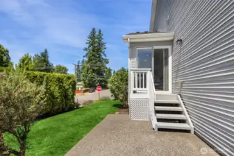 Deck from Kitchen to Patio and Side Yard