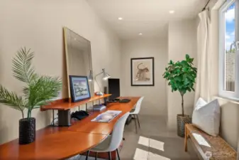 Office on the main- not pictured 1/2 bath on main