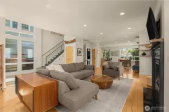 Main level offers sought after open floor plan
