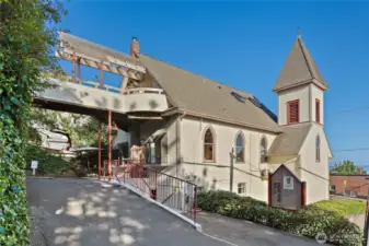 Bridgeway for entry into 3rd floor. apartment from parking