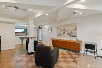 Lower level common area.