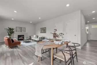 Beautiful tones through the LVP. Bring any color pallet & decor to make your own vibe.