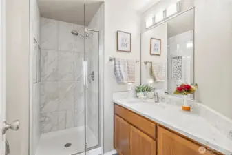 3/4 bathroom on the Main Floor