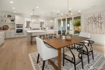 Entertainers Dream Kitchen with Eat at Bar and Dining Room space that will Accommodate a Large Table