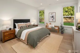 Main Floor Junior Suite with Walkin Closet and 3/4 bathroom