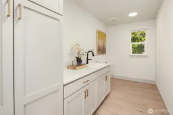 Utility/Laundry Room Upstairs Makes Laundry a Breeze- No Carrying Baskets up & down Stairs