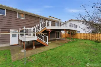 The deck faces west so you can enjoy the sunsets