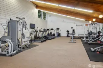 Fitness center located by clubhouse